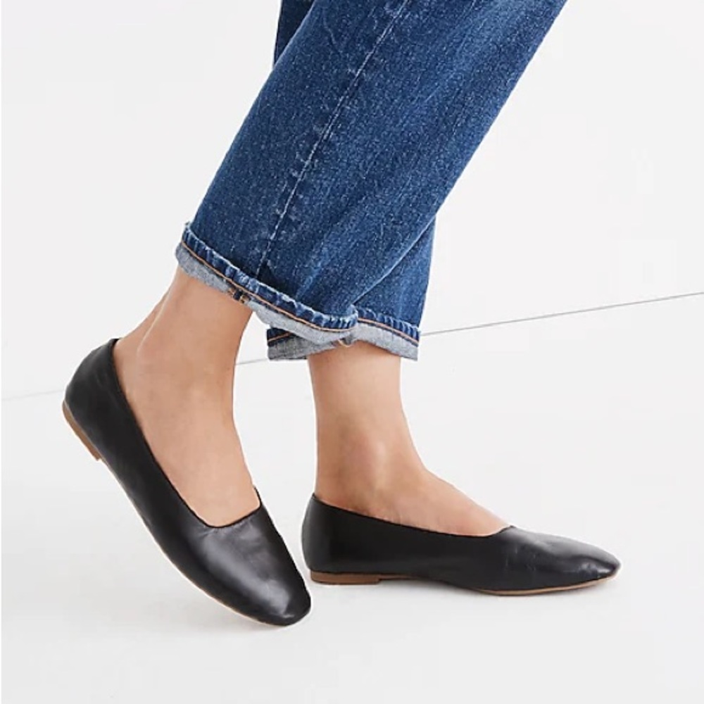 Madewell Cory Leather Black Flat